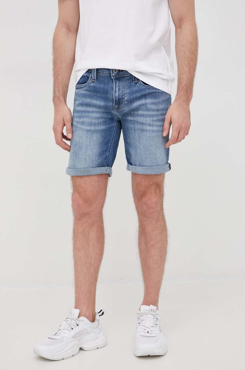 Pepe Jeans pantaloni scurti jeans Hatch Short barbati culoarea albastru marin - Pled.ro