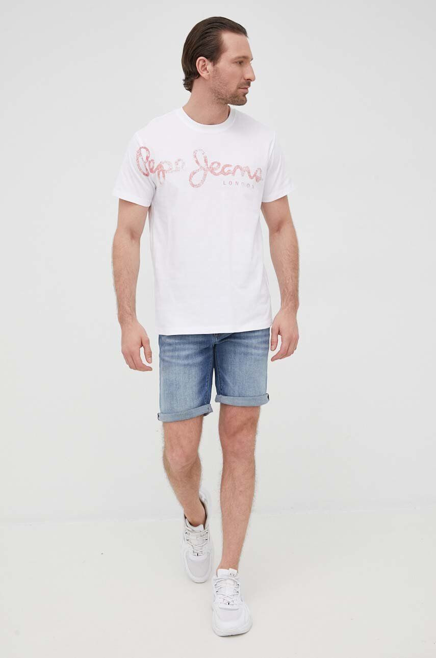 Pepe Jeans pantaloni scurti jeans Hatch Short barbati culoarea albastru marin - Pled.ro