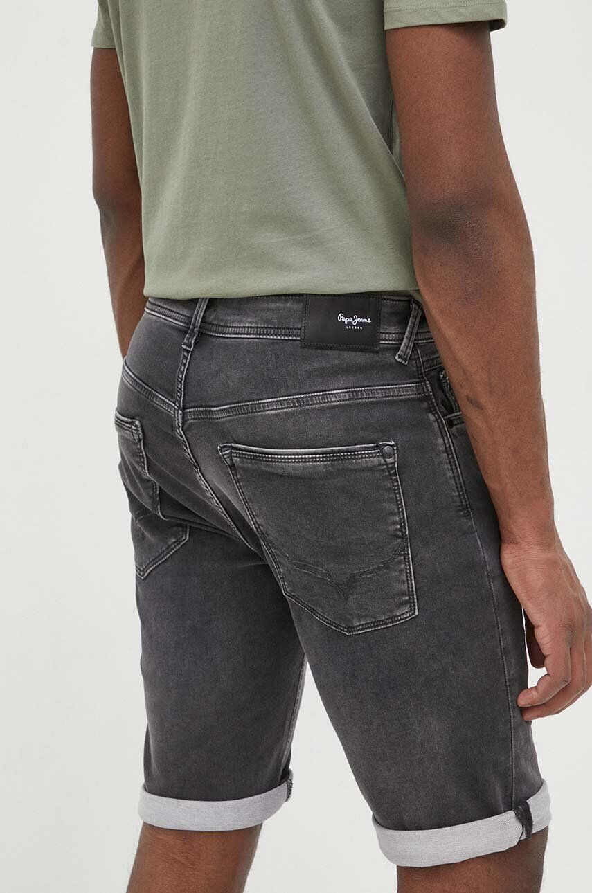 Pepe Jeans pantaloni scurti jeans Jack barbati culoarea gri - Pled.ro