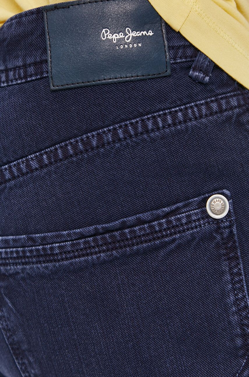 Pepe Jeans Pantaloni scurți jeans Stanley bărbați culoarea albastru marin - Pled.ro