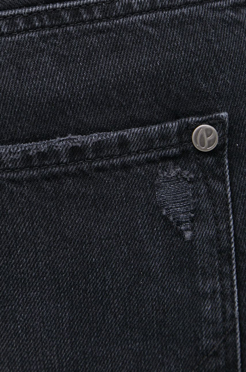 Pepe Jeans pantaloni scurti jeans Stanley Short Destroy barbati culoarea negru - Pled.ro