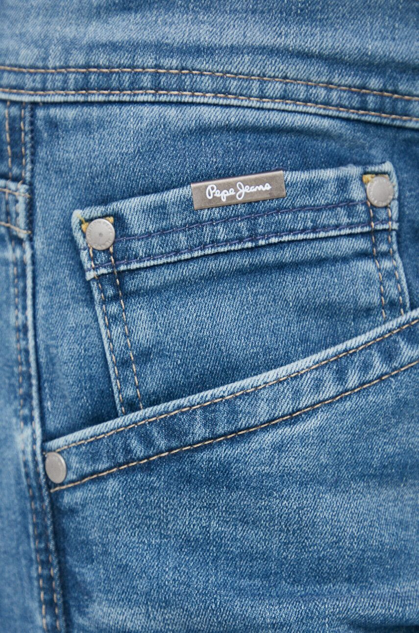 Pepe Jeans pantaloni scurti jeans Track barbati culoarea albastru marin - Pled.ro