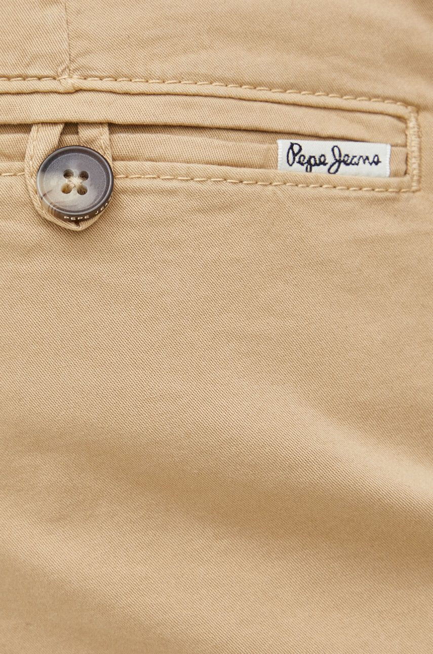 Pepe Jeans pantaloni scurti Mc Queen Short barbati culoarea bej - Pled.ro