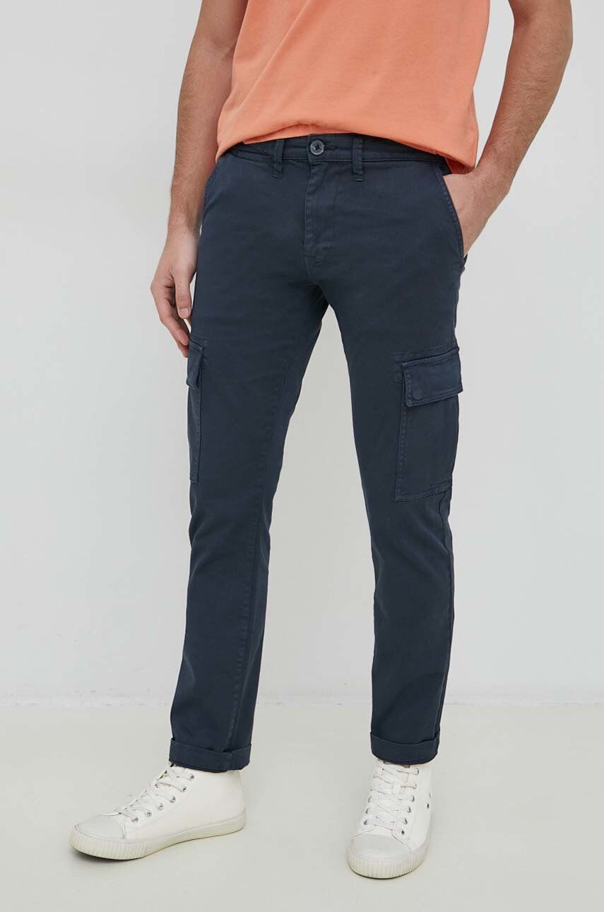 Pepe Jeans pantaloni Sean barbati culoarea albastru marin drept - Pled.ro