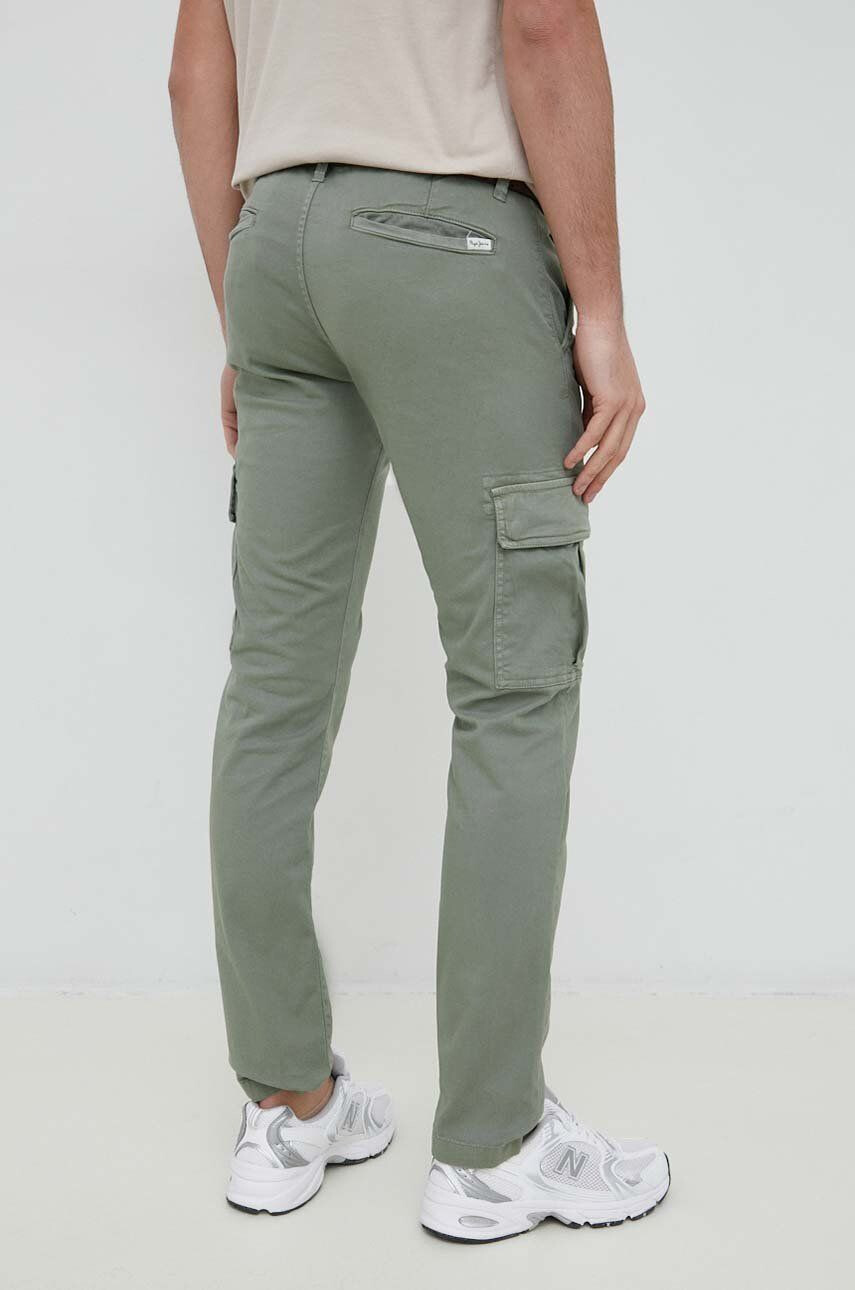 Pepe Jeans pantaloni Sean barbati culoarea verde cu fason cargo - Pled.ro