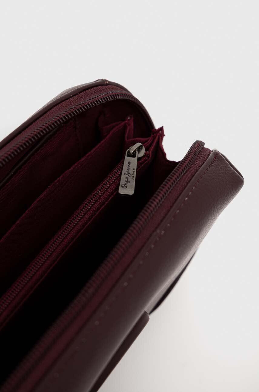 Pepe Jeans portofel culoarea bordo - Pled.ro