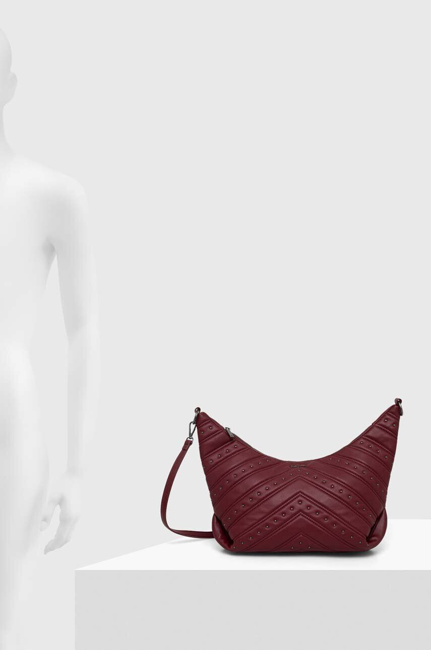 Pepe Jeans poseta culoarea bordo - Pled.ro