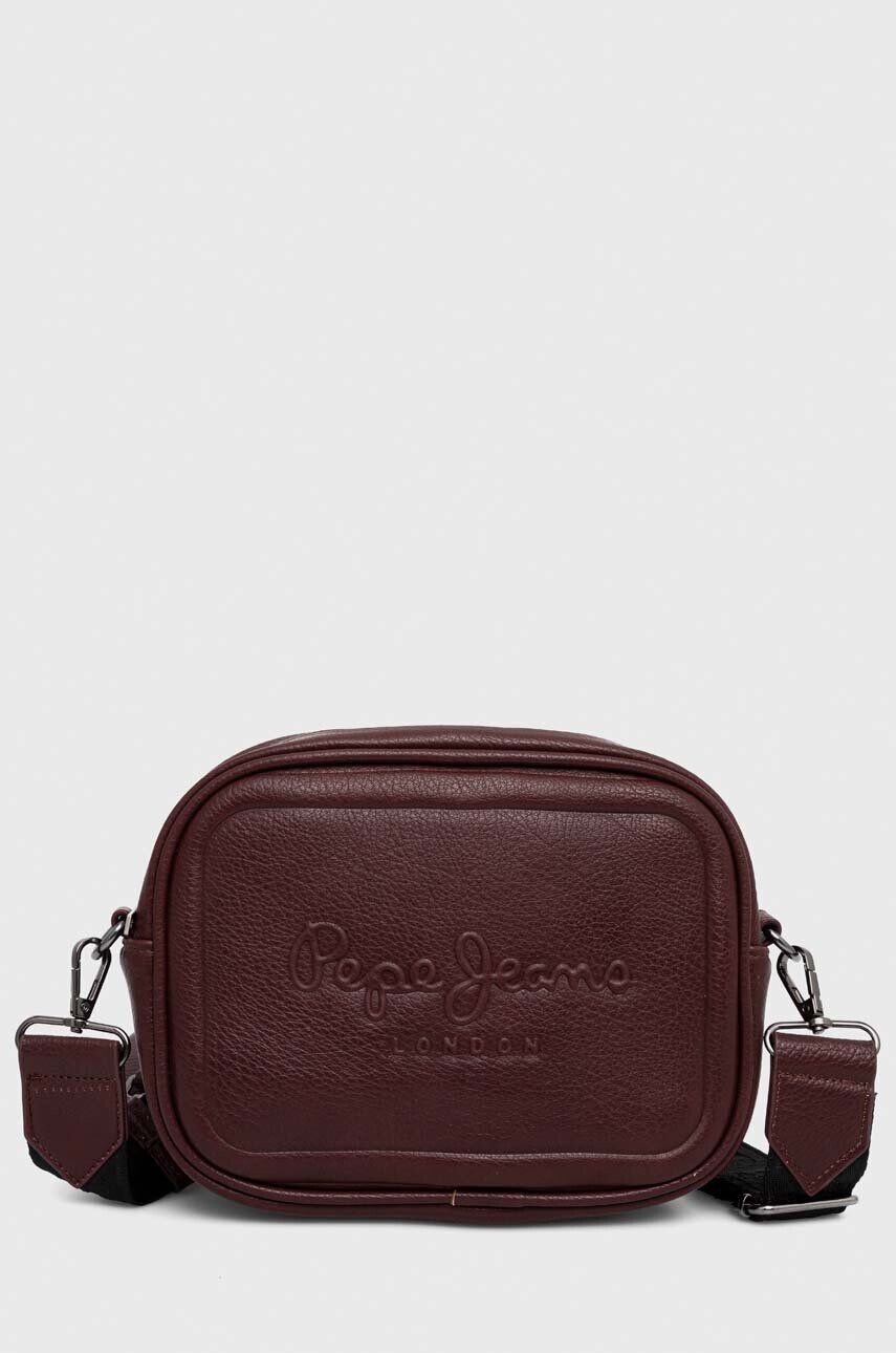 Pepe Jeans poseta Bassy Bass culoarea bordo - Pled.ro