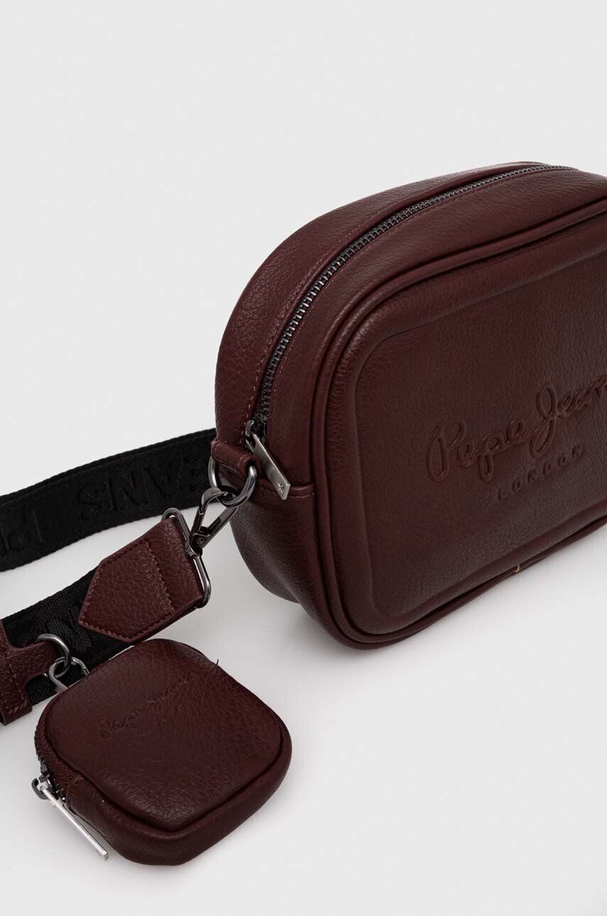 Pepe Jeans poseta Bassy Bass culoarea bordo - Pled.ro