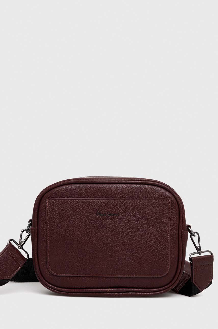 Pepe Jeans poseta Bassy Bass culoarea bordo - Pled.ro