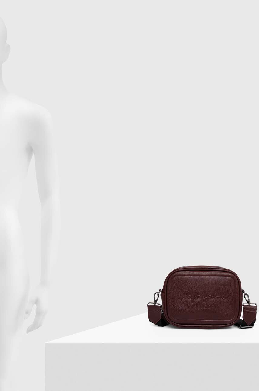 Pepe Jeans poseta Bassy Bass culoarea bordo - Pled.ro