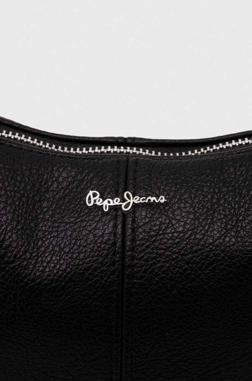 Pepe Jeans poseta EVA BASS culoarea negru - Pled.ro