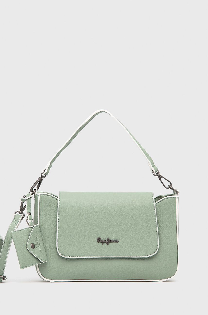 Pepe Jeans poseta Jeny Shoulder Bag culoarea verde - Pled.ro