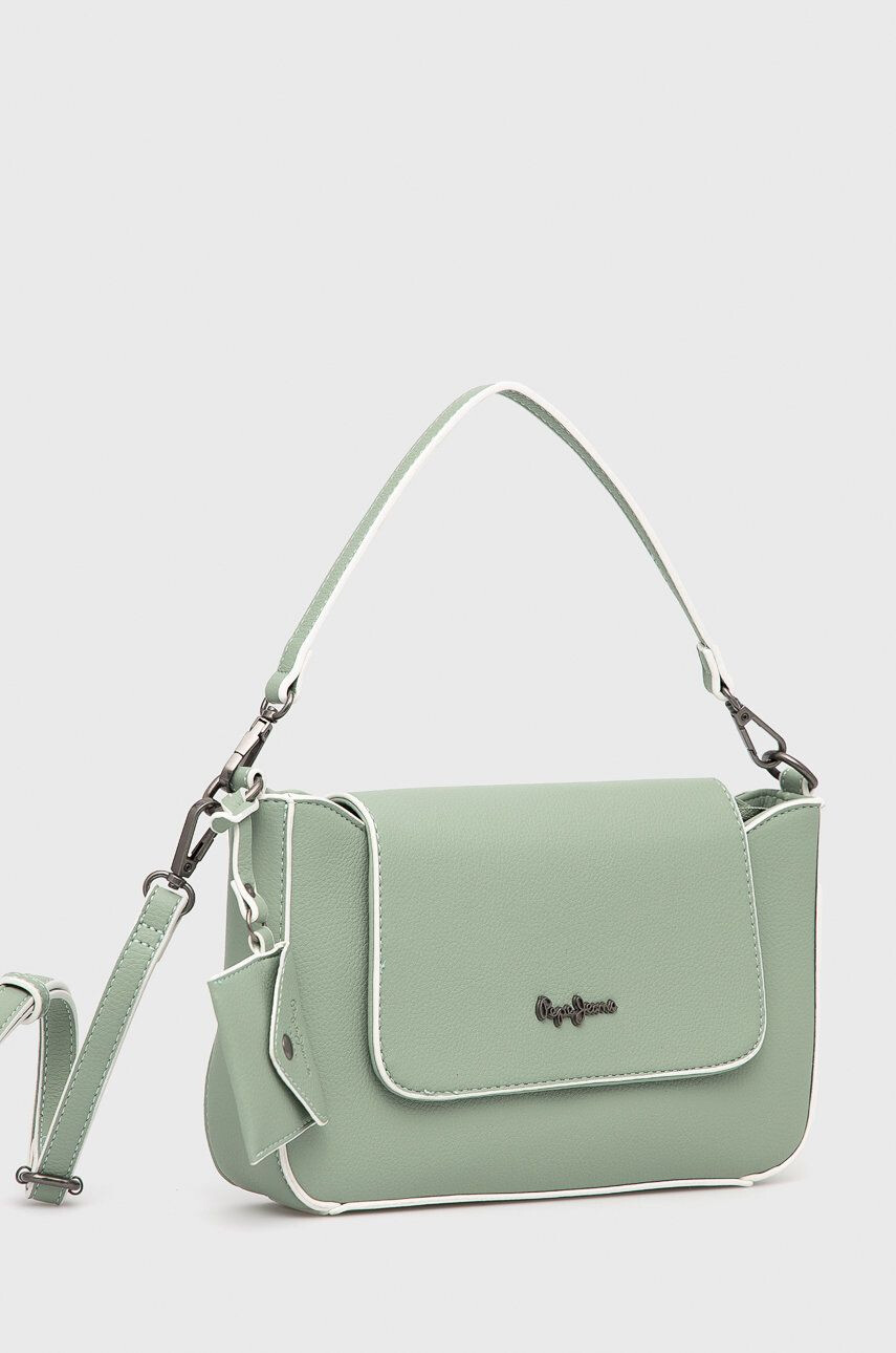 Pepe Jeans poseta Jeny Shoulder Bag culoarea verde - Pled.ro