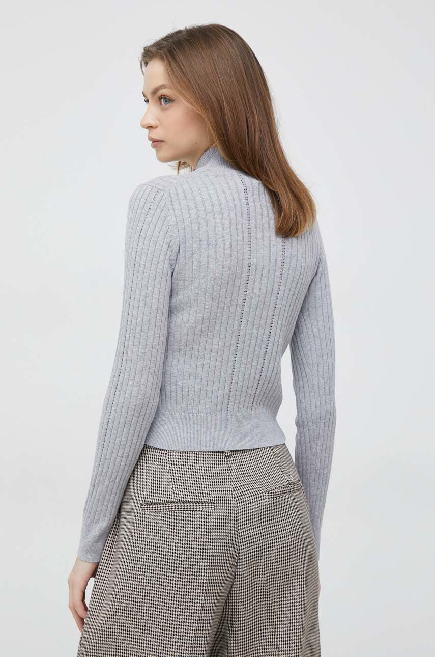 Pepe Jeans pulover Baloon femei culoarea gri light cu turtleneck - Pled.ro