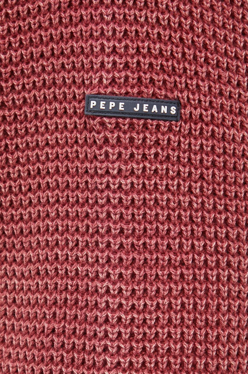 Pepe Jeans pulover de bumbac barbati culoarea rosu - Pled.ro