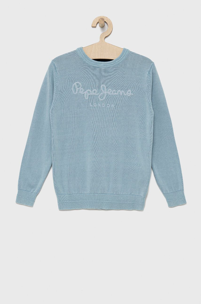 Pepe Jeans pulover de bumbac pentru copii - Pled.ro