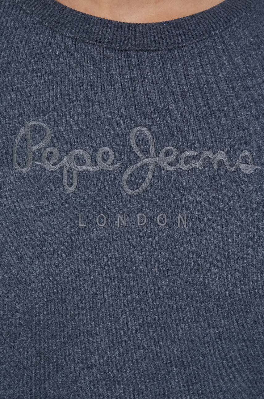 Pepe Jeans rochie Britney culoarea albastru marin mini oversize - Pled.ro