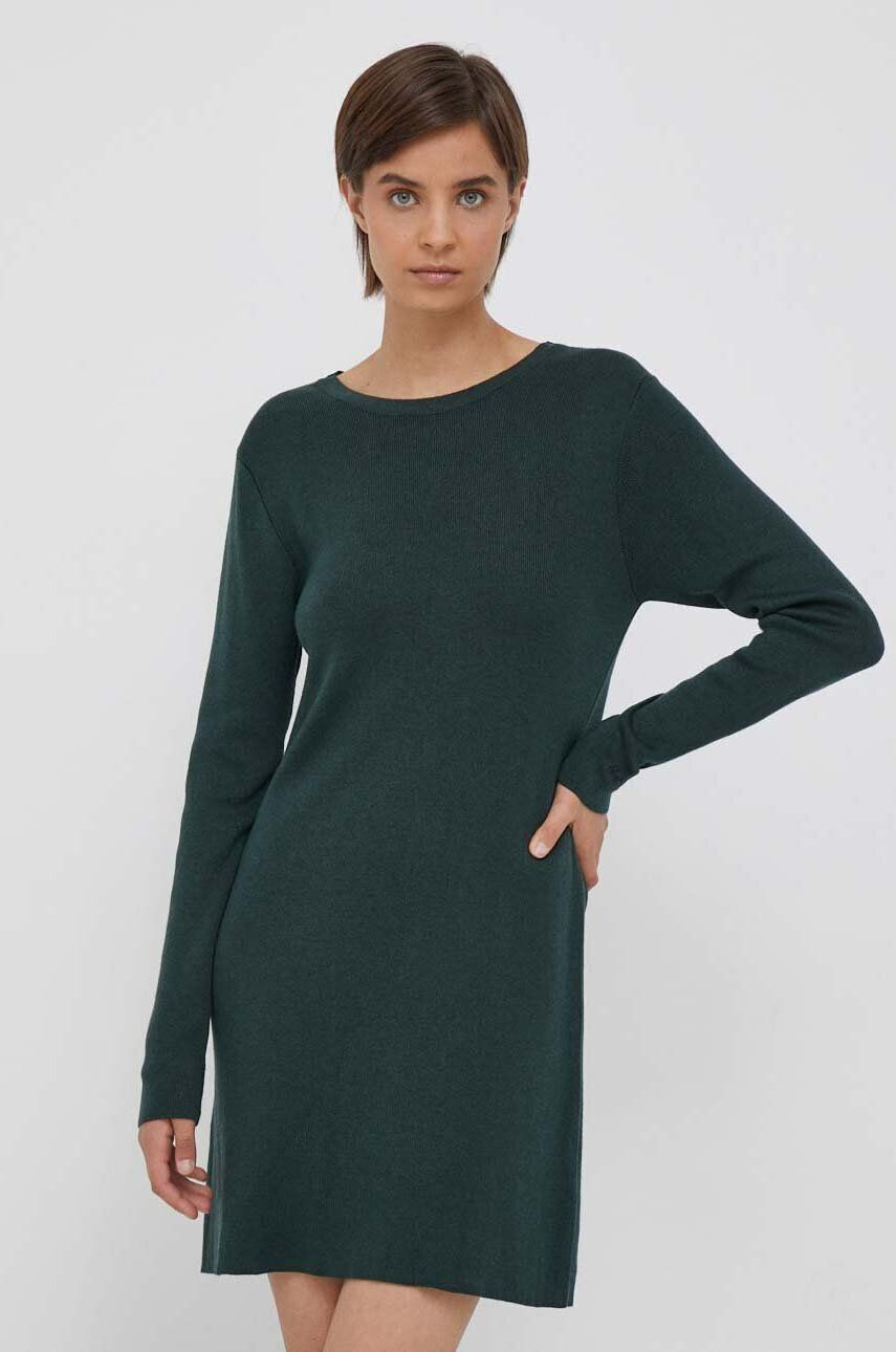 Pepe Jeans rochie din amestec de lana Darice culoarea verde mini drept - Pled.ro