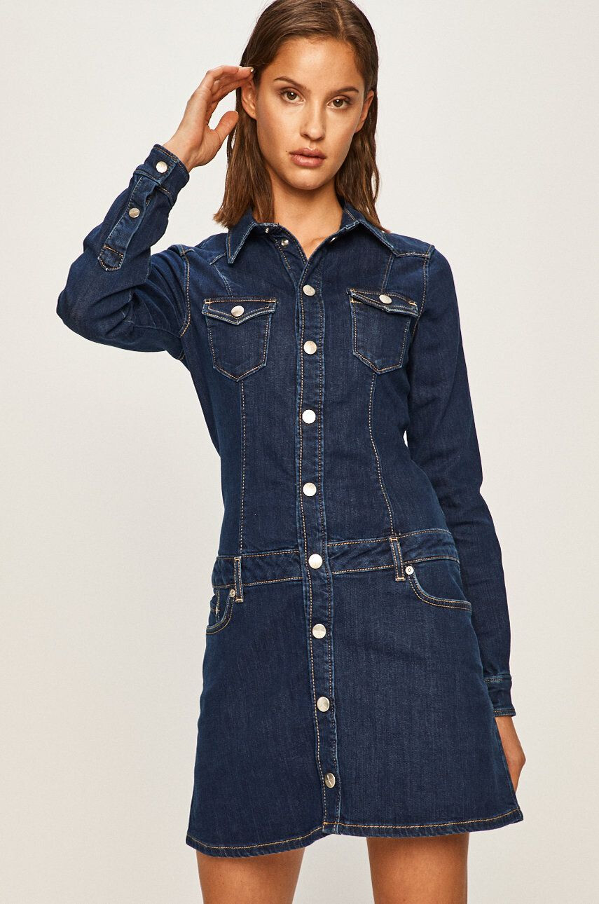 Pepe Jeans Rochie jeans Dakota x Dua Lipa - Pled.ro