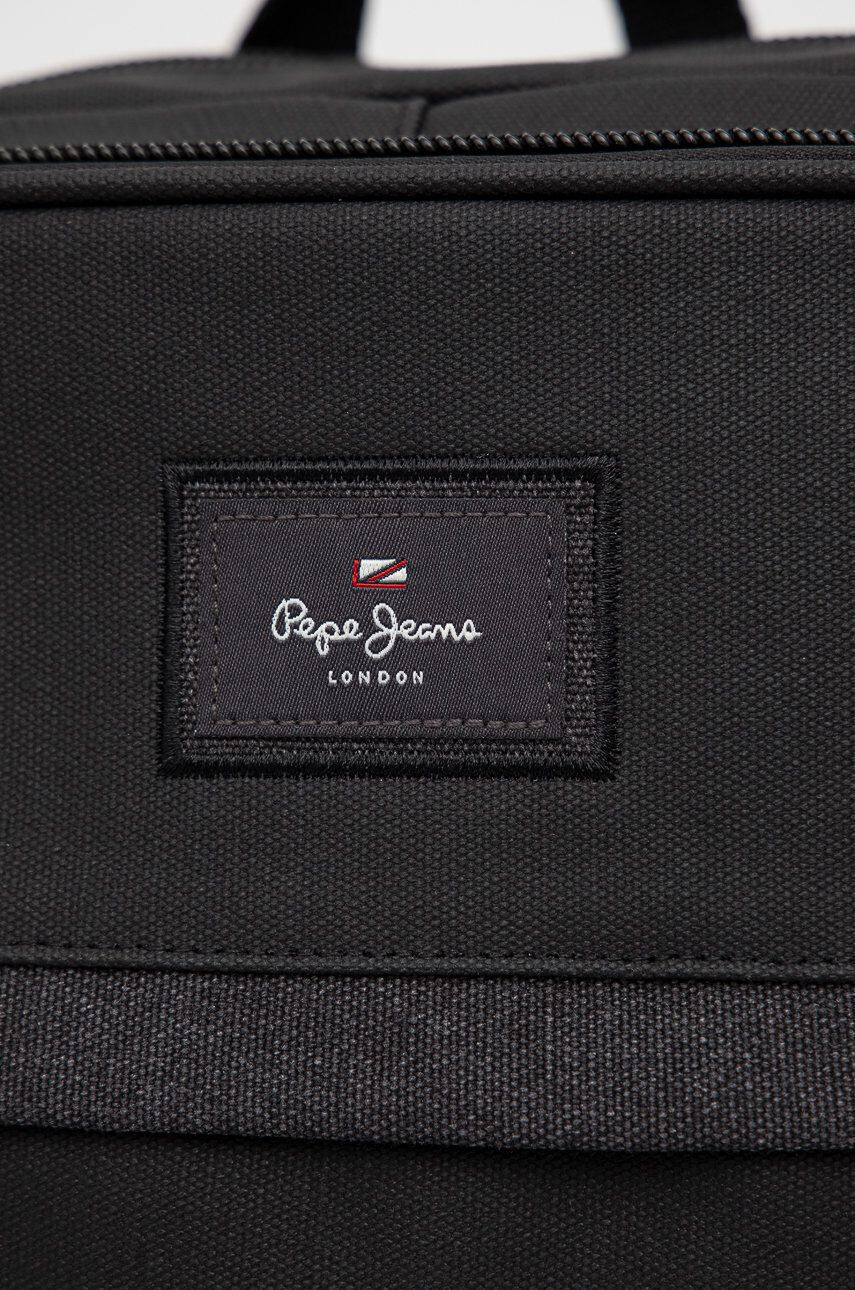 Pepe Jeans rucsac Court Back Pack barbati culoarea negru mare cu imprimeu - Pled.ro