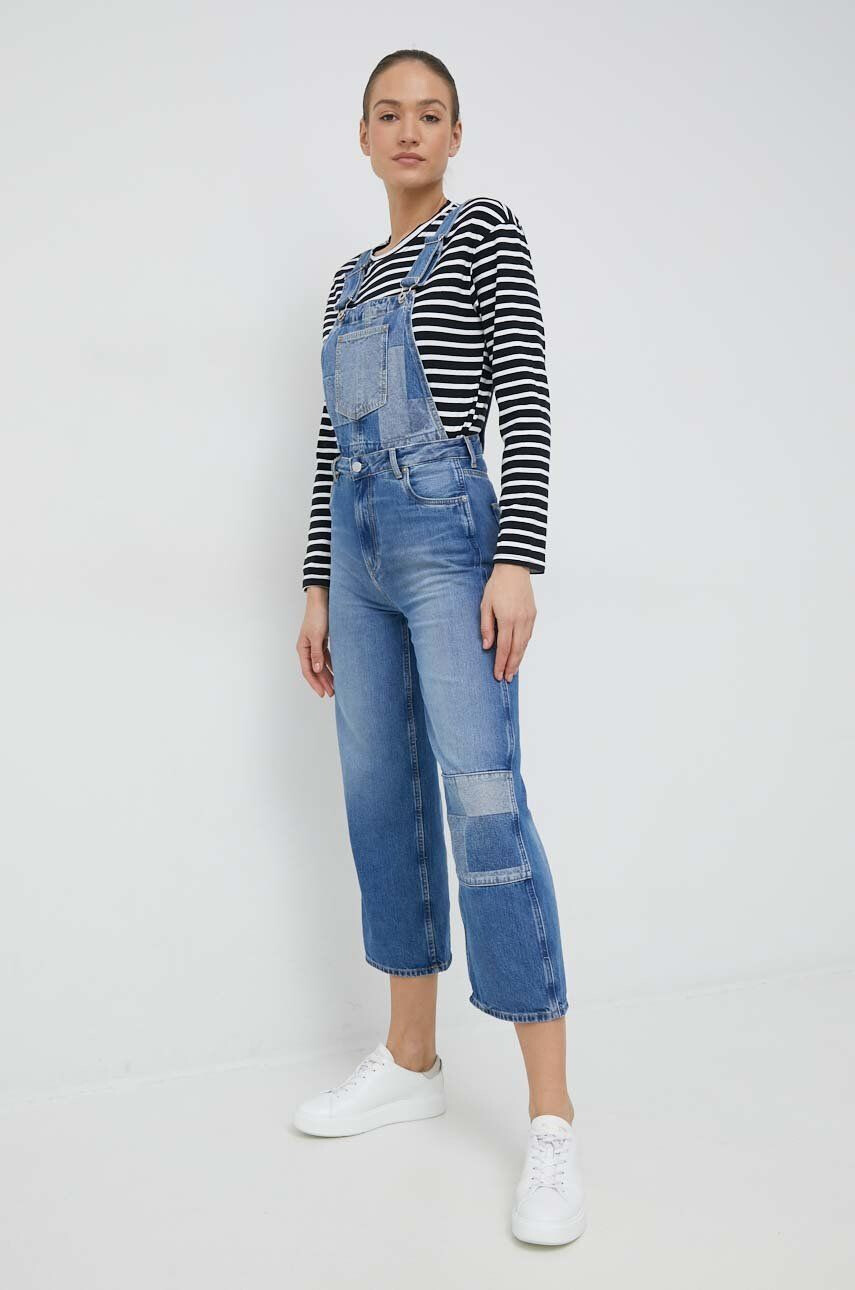 Pepe Jeans salopeta Shay Weave femei - Pled.ro