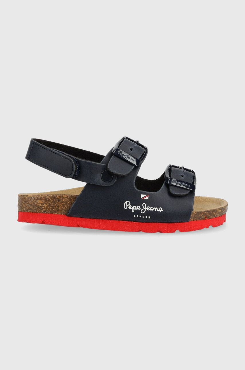 Pepe Jeans sandale copii Bio Double culoarea albastru marin - Pled.ro