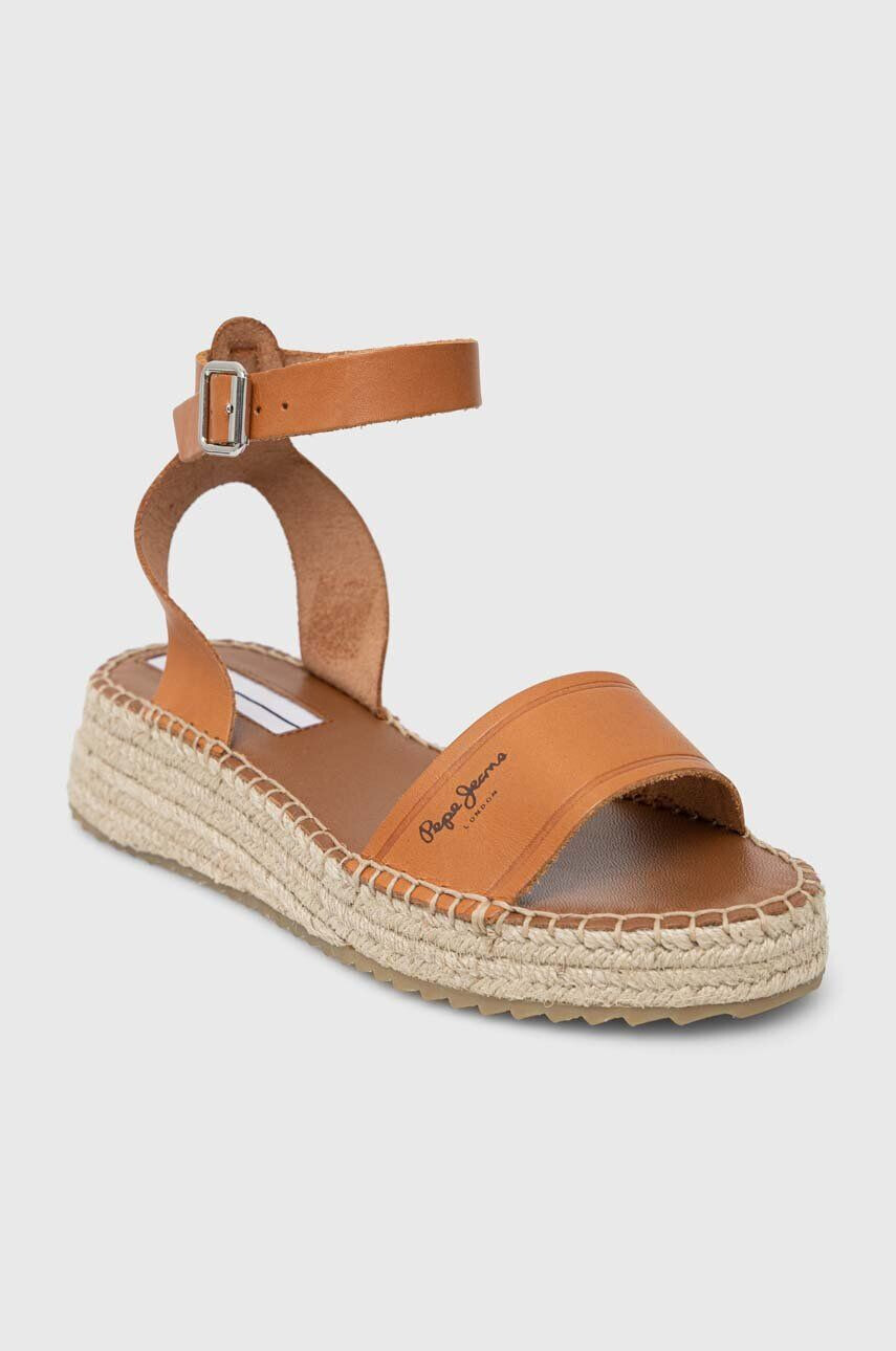 Pepe Jeans sandale de piele KATE - Pled.ro