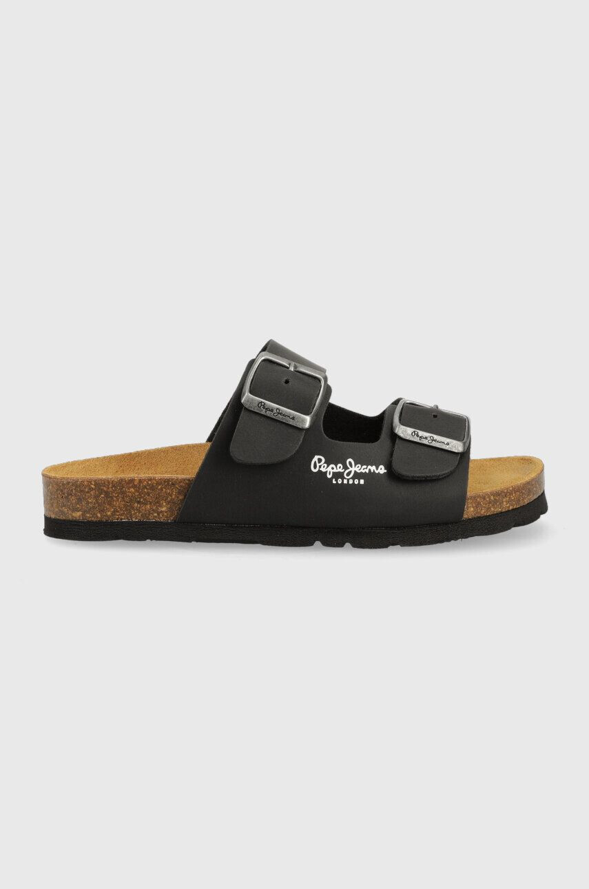 Pepe Jeans slapi copii culoarea negru - Pled.ro