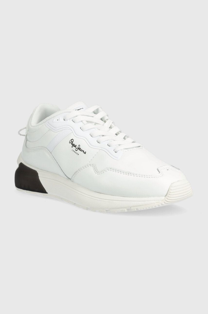 Pepe Jeans sneakers din piele No22 22 Bass W culoarea alb - Pled.ro