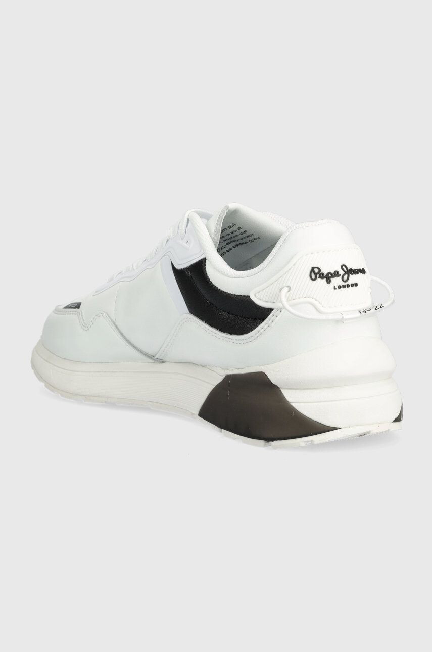 Pepe Jeans sneakers din piele No22 22 Bass W culoarea alb - Pled.ro