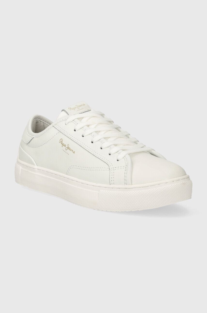 Pepe Jeans sneakers din piele ADAMS BASY culoarea alb PLS31538 - Pled.ro