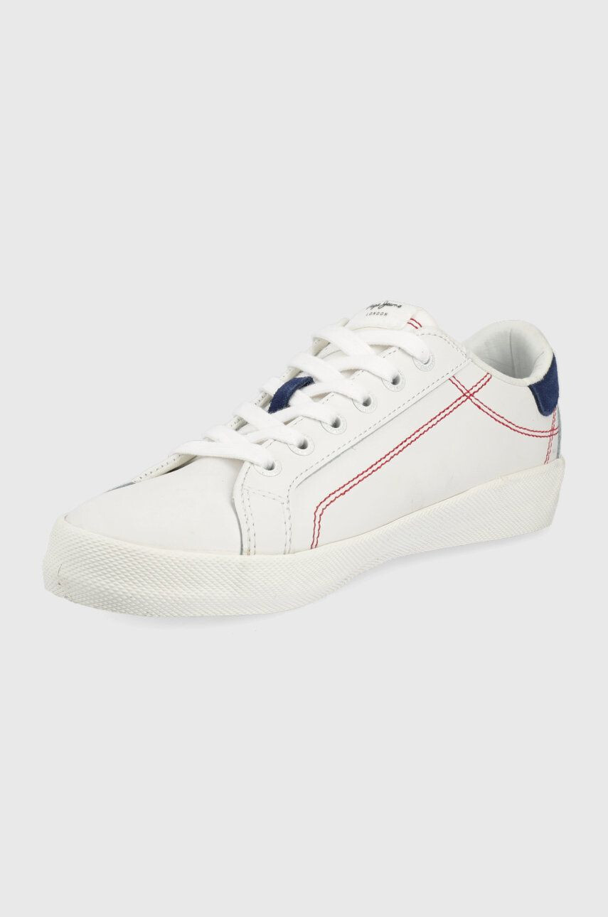 Pepe Jeans sneakers din piele kioto tech culoarea alb - Pled.ro