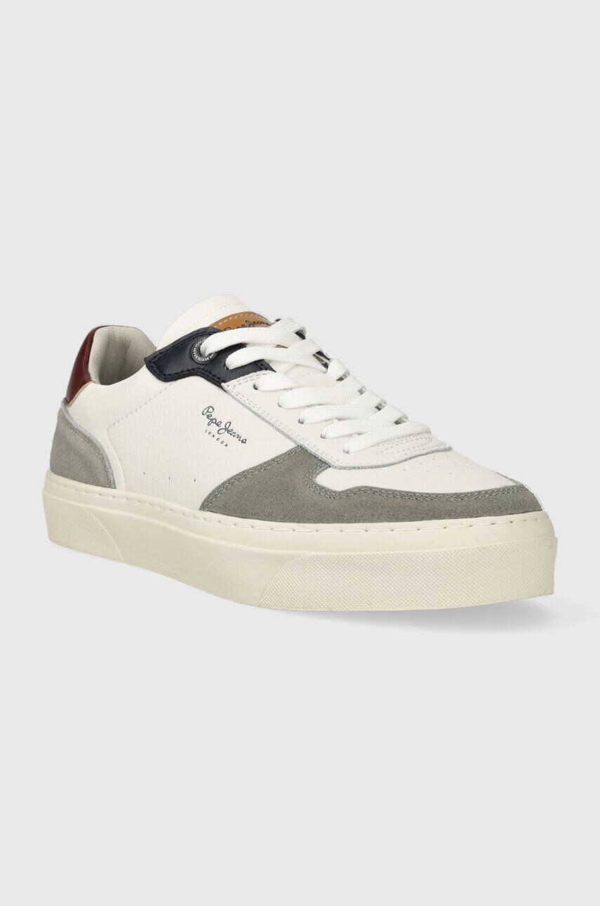 Pepe Jeans sneakers din piele YOGI STREET M culoarea alb PMS30997 - Pled.ro