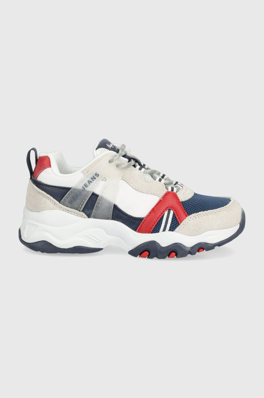 Pepe Jeans sneakers pentru copii culoarea albastru marin - Pled.ro