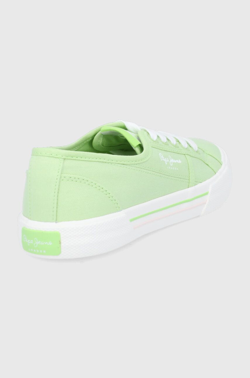 Pepe Jeans tenisi Brady W Basic femei culoarea verde - Pled.ro