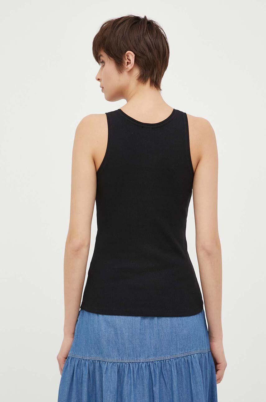 Pepe Jeans top femei culoarea negru - Pled.ro