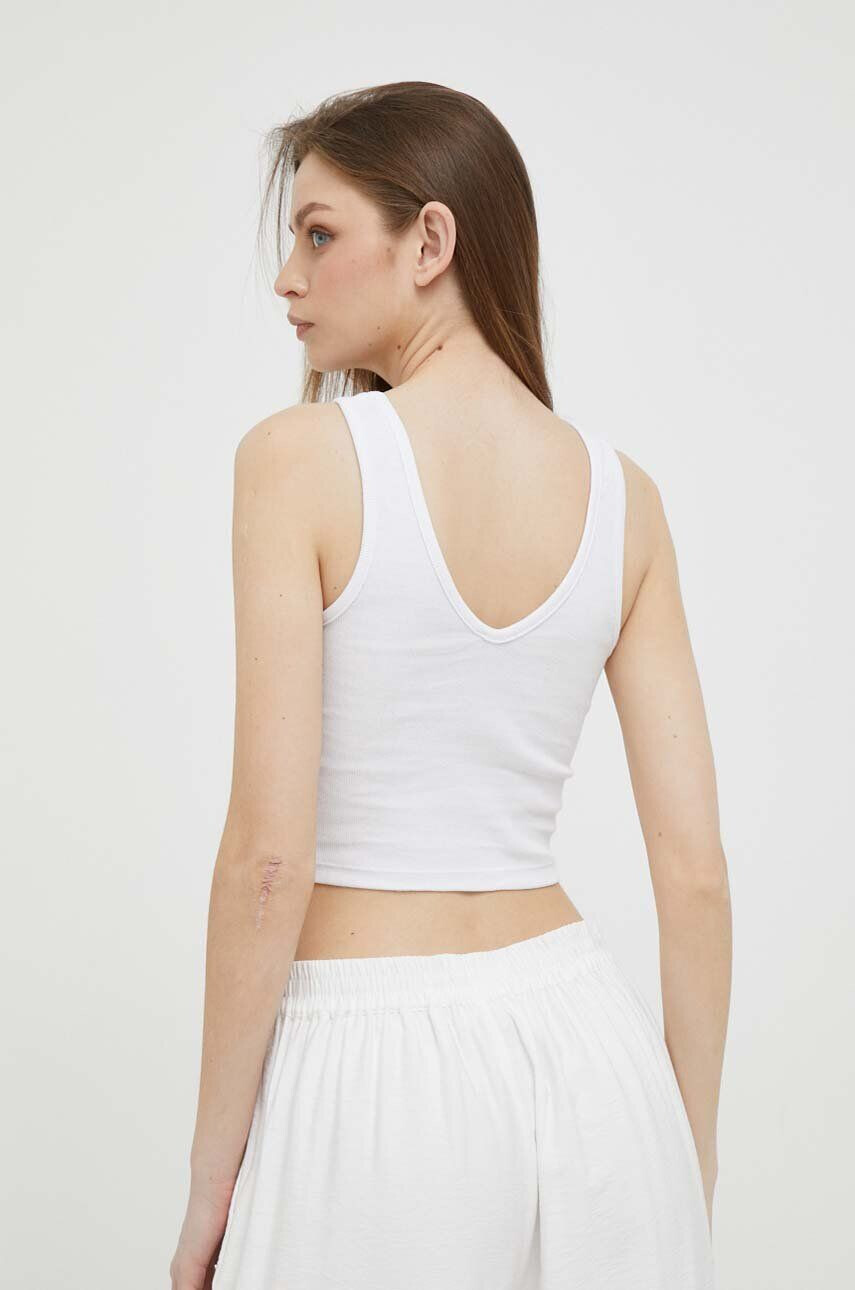 Pepe Jeans top femei culoarea alb - Pled.ro