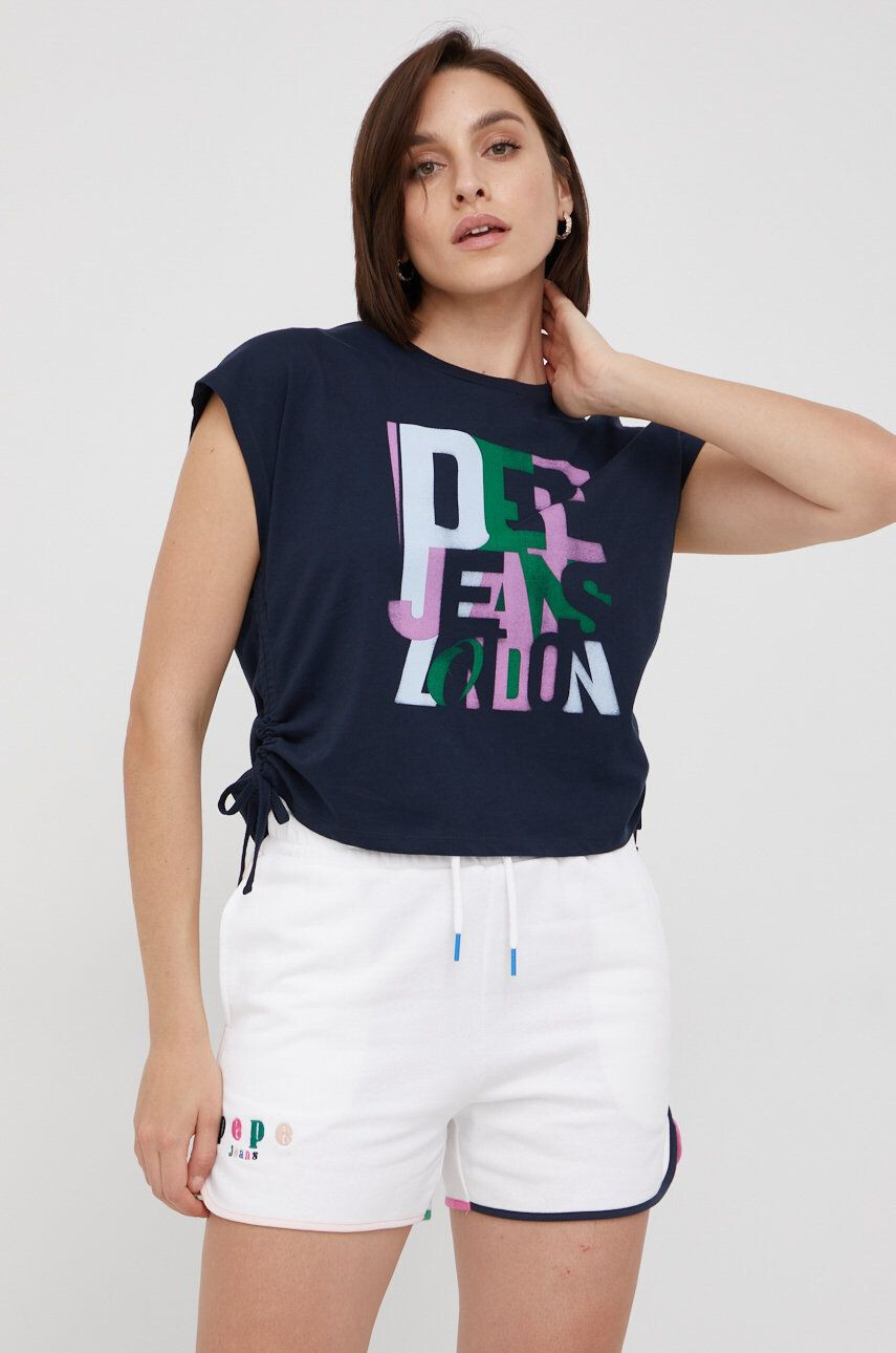 Pepe Jeans top din bumbac - Pled.ro