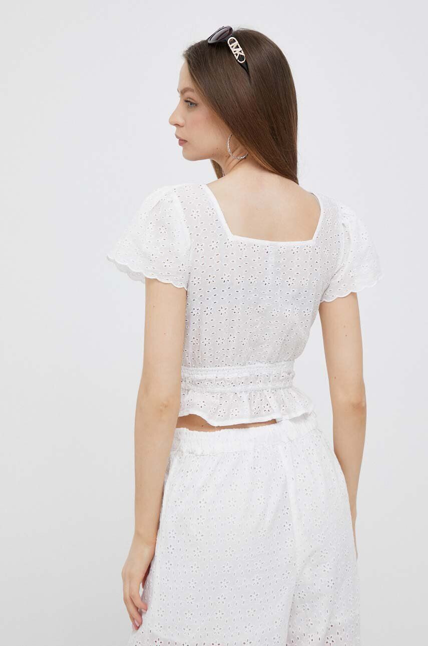 Pepe Jeans top din bumbac Artemis culoarea alb - Pled.ro