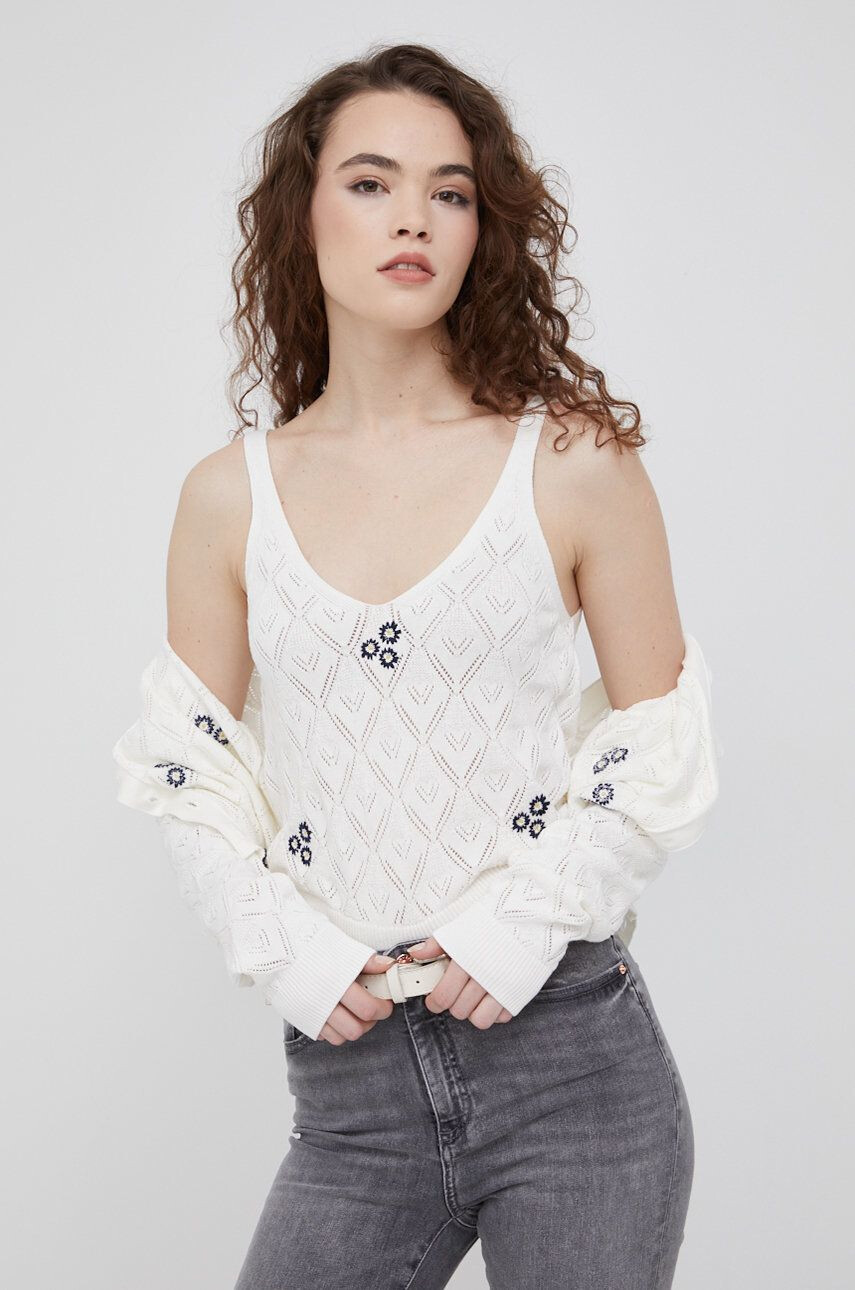 Pepe Jeans top din bumbac Peggy - Pled.ro