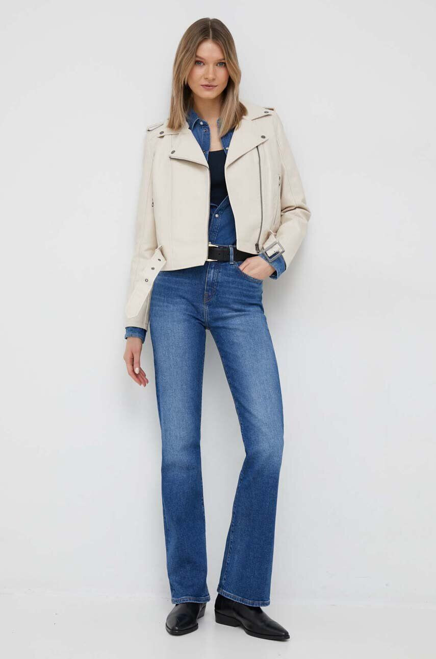 Pepe Jeans top Winona femei culoarea albastru marin - Pled.ro