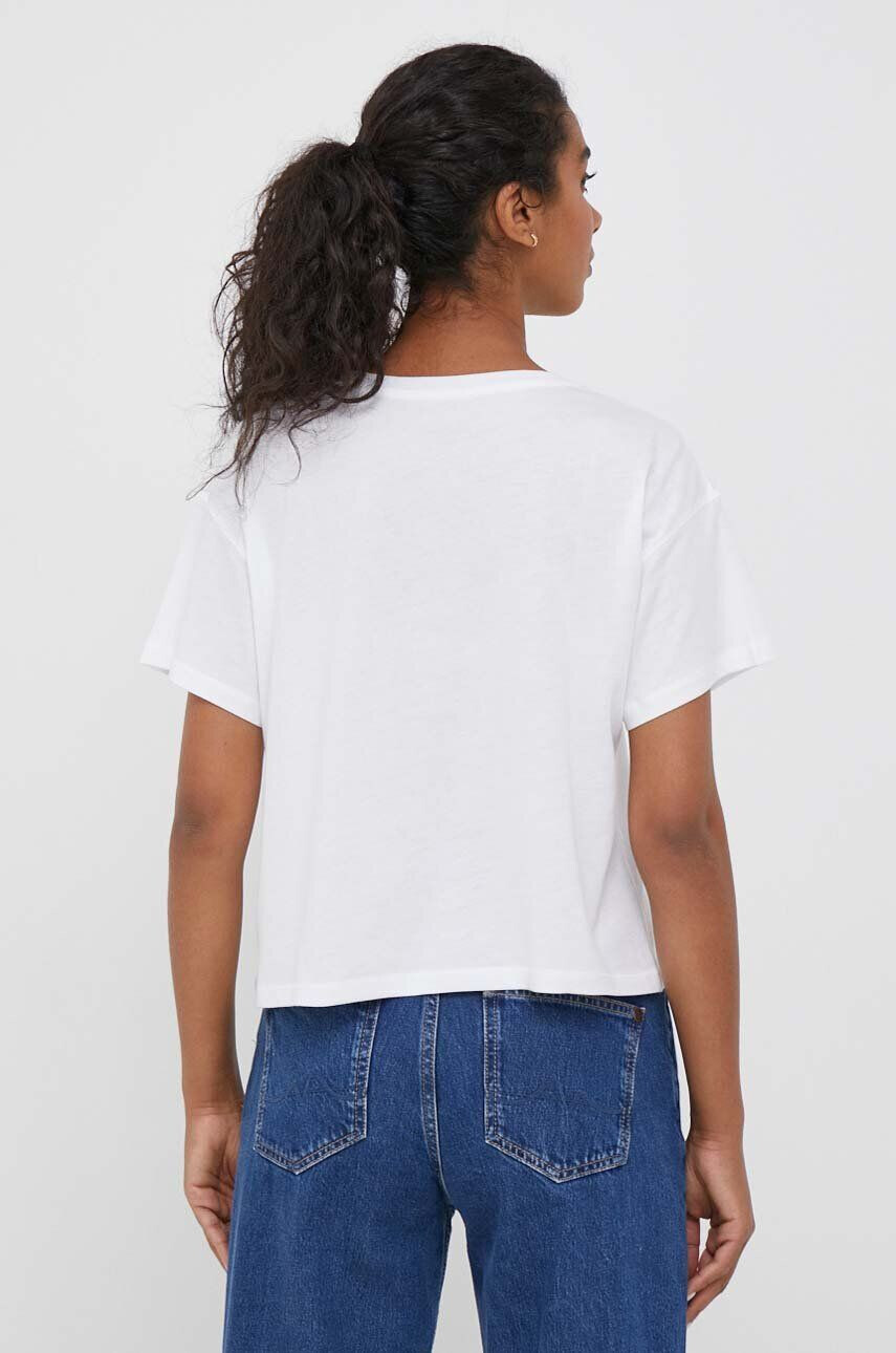 Pepe Jeans tricou femei culoarea alb - Pled.ro