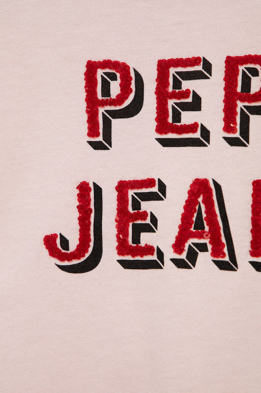 Pepe Jeans tricou de bumbac pentru copii culoarea roz - Pled.ro