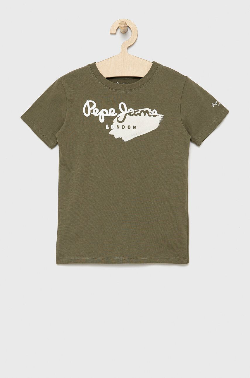 Pepe Jeans tricou de bumbac pentru copii Culoarea alb - Pled.ro