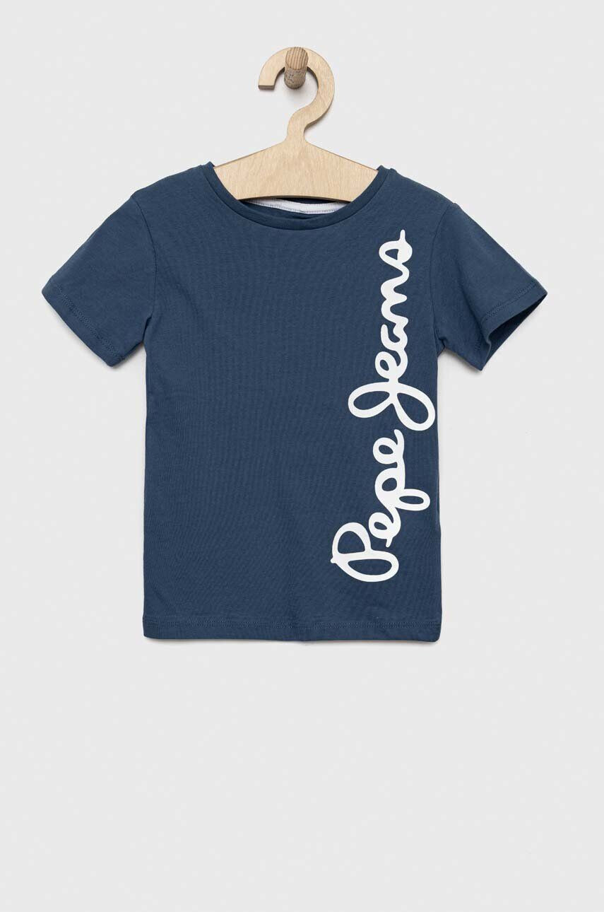 Pepe Jeans tricou de bumbac pentru copii cu imprimeu - Pled.ro