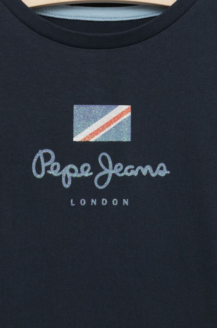 Pepe Jeans tricou de bumbac pentru copii Culoarea gri - Pled.ro