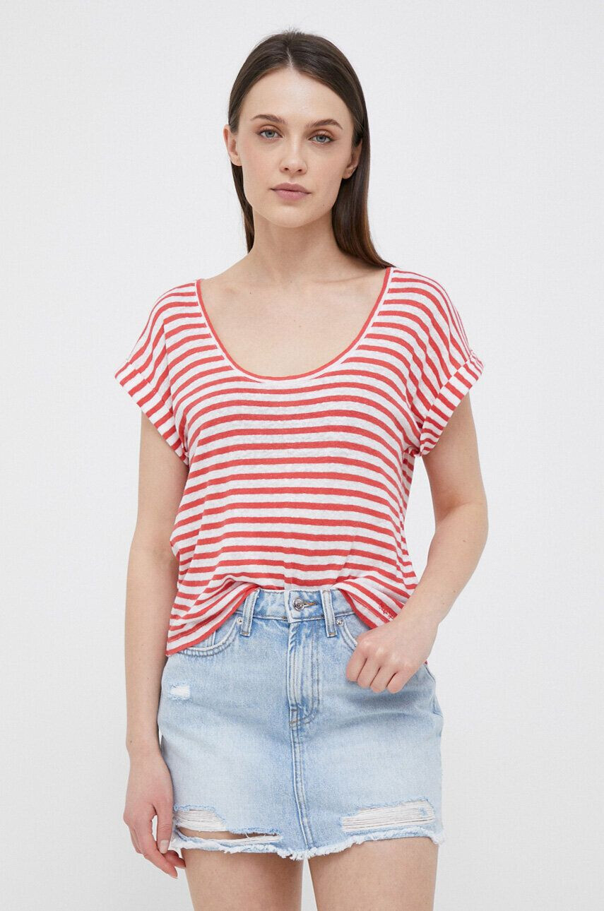 Pepe Jeans tricou de in Leia culoarea rosu - Pled.ro