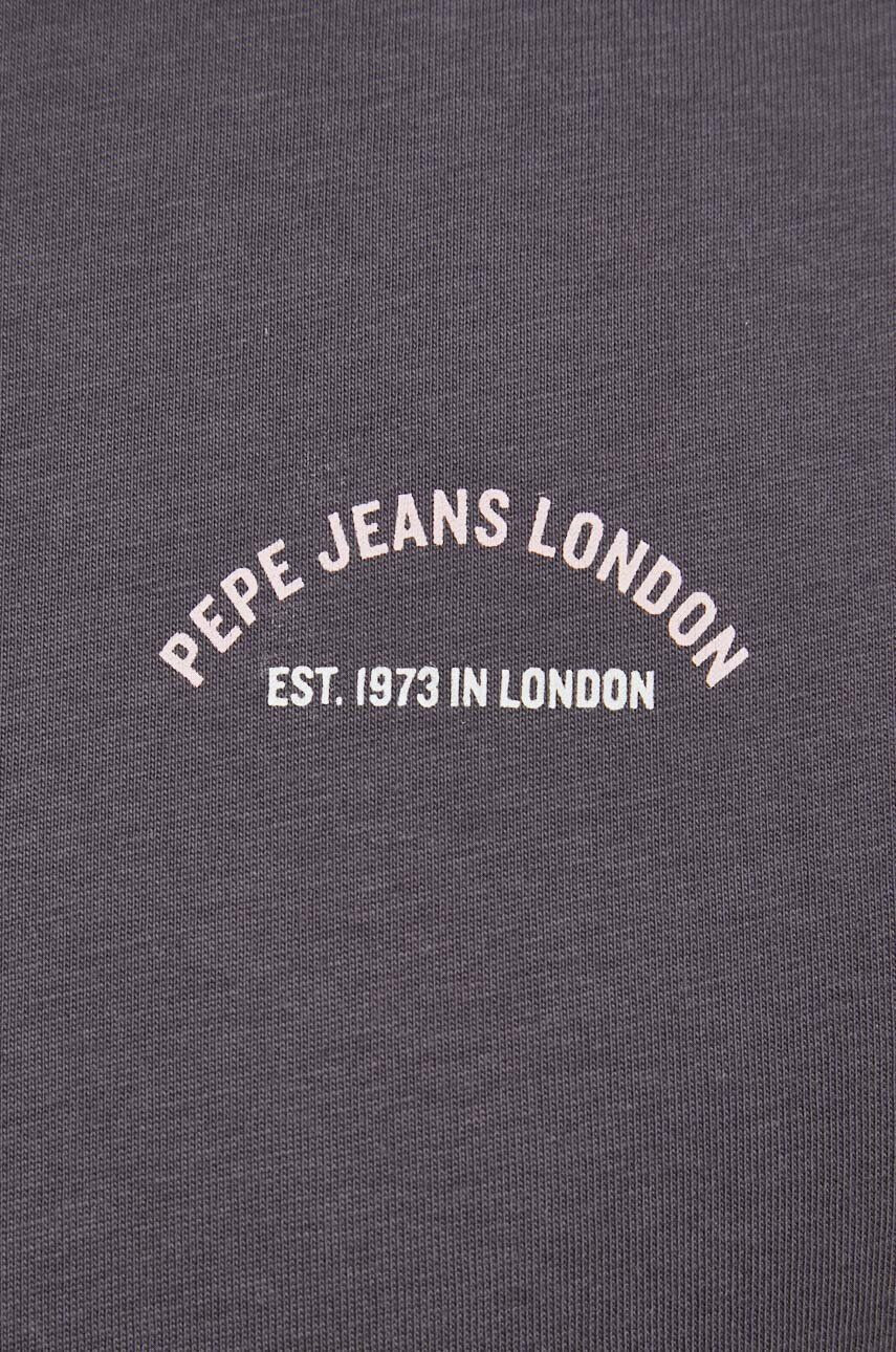 Pepe Jeans tricou din bumbac culoarea bordo - Pled.ro