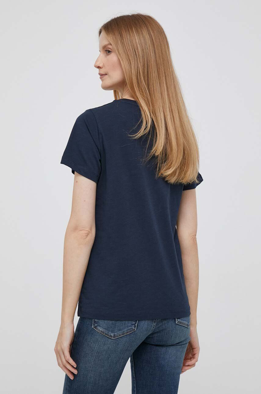 Pepe Jeans tricou din bumbac culoarea albastru marin - Pled.ro